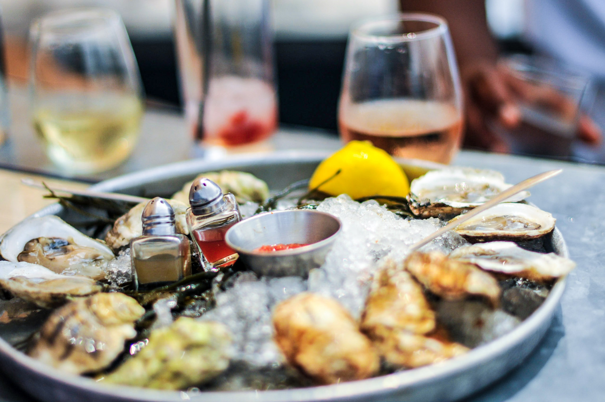 Selections — oysters-on-a-boat